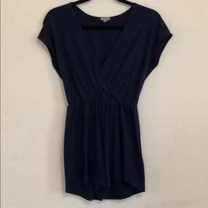 Ecoté Navy Wrap Romper